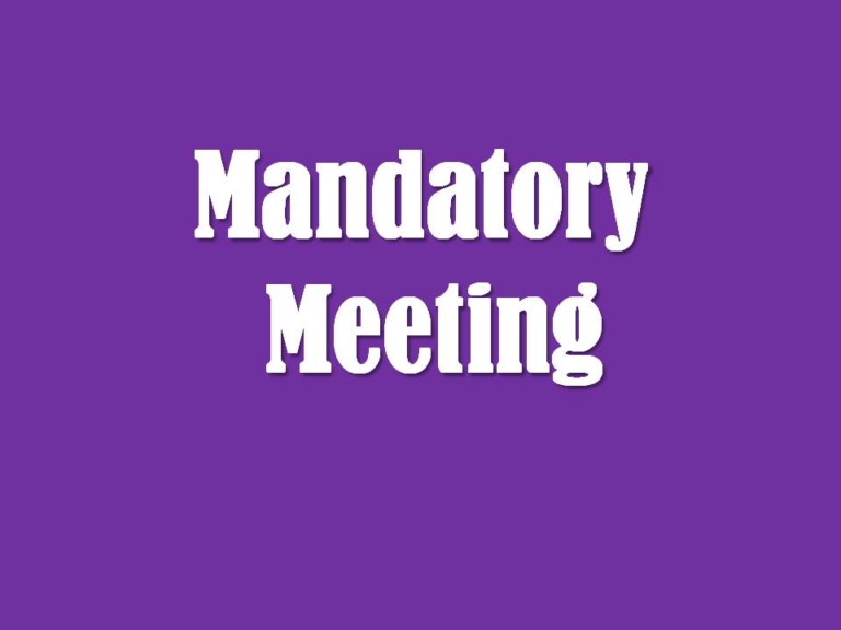 Mandatory Meeting Public Academy for Performing Arts